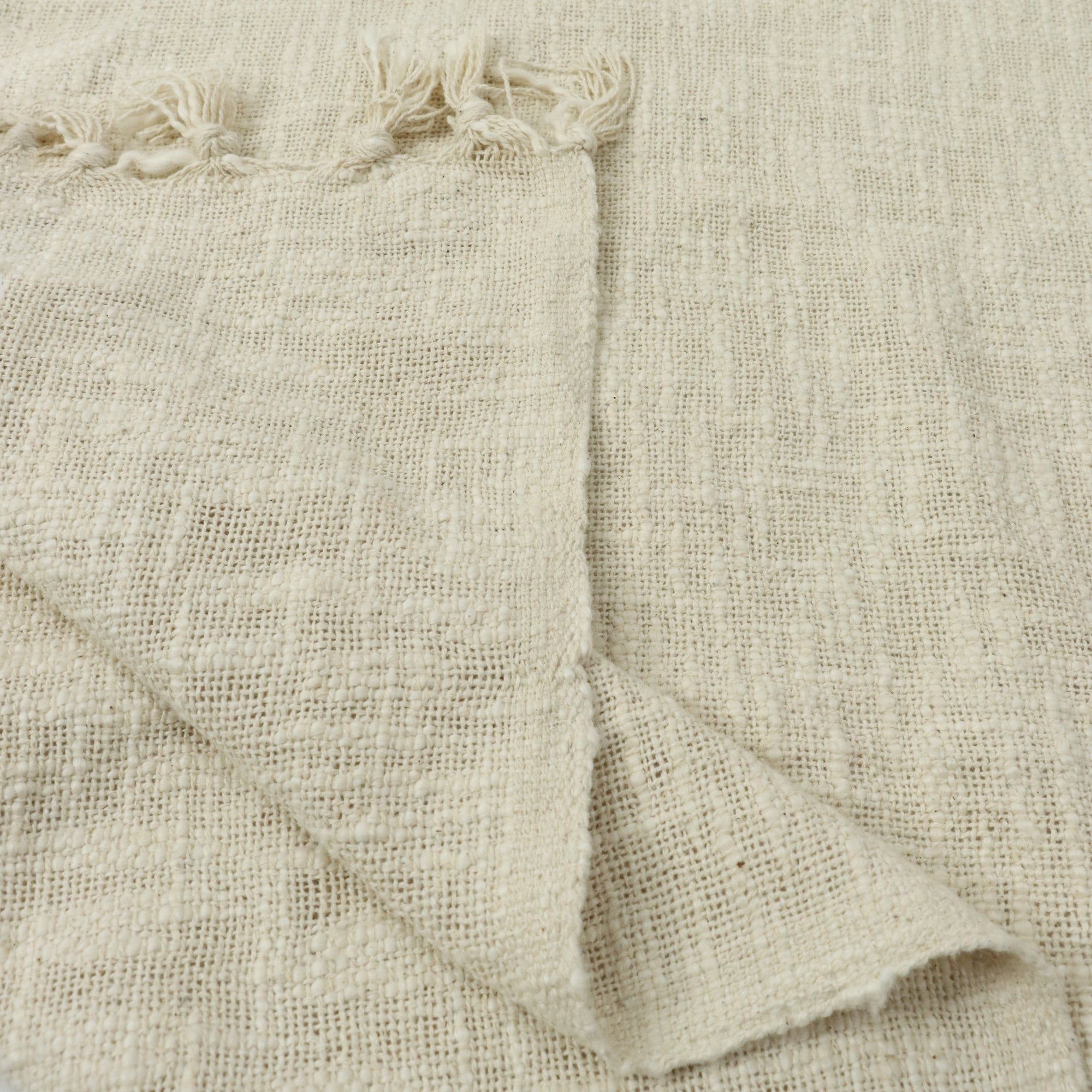 Luxury Cream Solid Quilted Throws For Home Decor